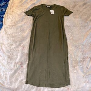 Motherhood Maternity bodycon ribbed T-shirt dress sz XS